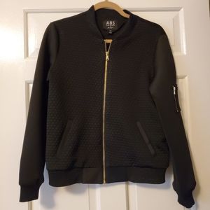 Bomber black jacket by ABS DENIM COLLECTION